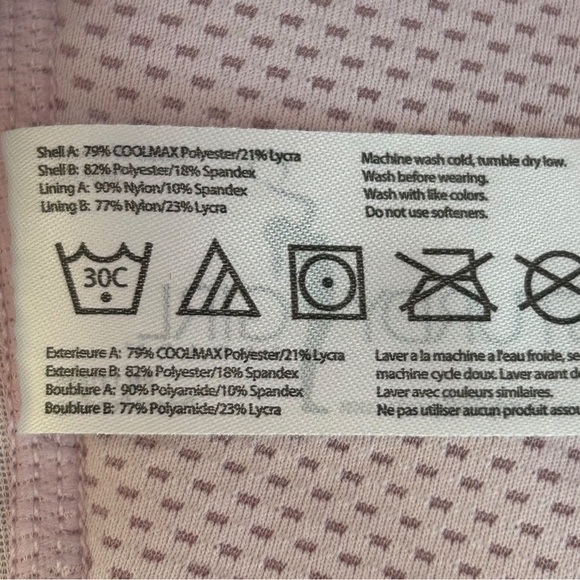 4/$20 NWT Sturdy Girl Sports Santa Monica High Impact Sports Bra 34DD Purple Blk - Picture 7 of 10